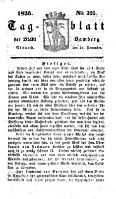 Tag-Blatt der Stadt Bamberg (Bamberger Tagblatt) Mittwoch 25. November 1835