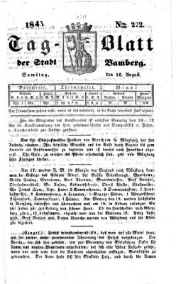 Tag-Blatt der Stadt Bamberg (Bamberger Tagblatt) Samstag 16. August 1845