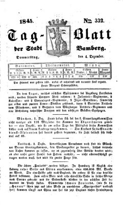 Tag-Blatt der Stadt Bamberg (Bamberger Tagblatt) Donnerstag 4. Dezember 1845