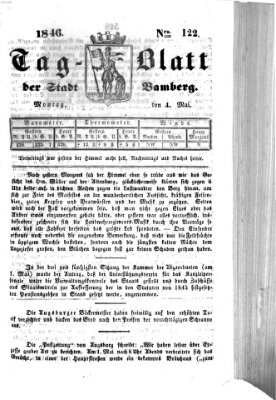 Tag-Blatt der Stadt Bamberg (Bamberger Tagblatt) Montag 4. Mai 1846