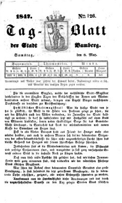 Tag-Blatt der Stadt Bamberg (Bamberger Tagblatt) Samstag 8. Mai 1847