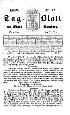 Tag-Blatt der Stadt Bamberg (Bamberger Tagblatt) Samstag 26. Juni 1847