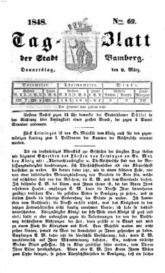 Tag-Blatt der Stadt Bamberg (Bamberger Tagblatt) Donnerstag 9. März 1848