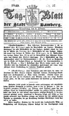 Tag-Blatt der Stadt Bamberg (Bamberger Tagblatt) Dienstag 6. Februar 1849