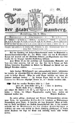 Tag-Blatt der Stadt Bamberg (Bamberger Tagblatt) Samstag 9. März 1850