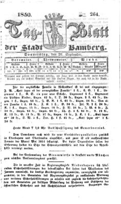 Tag-Blatt der Stadt Bamberg (Bamberger Tagblatt) Donnerstag 26. September 1850