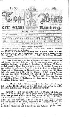 Tag-Blatt der Stadt Bamberg (Bamberger Tagblatt) Dienstag 5. November 1850