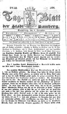 Tag-Blatt der Stadt Bamberg (Bamberger Tagblatt) Samstag 9. November 1850