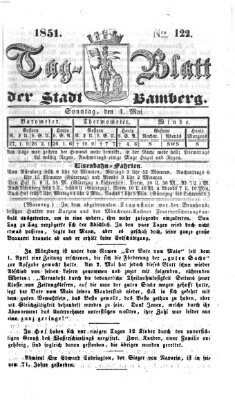 Tag-Blatt der Stadt Bamberg (Bamberger Tagblatt) Sonntag 4. Mai 1851