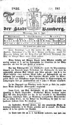 Tag-Blatt der Stadt Bamberg (Bamberger Tagblatt) Montag 5. Juli 1852