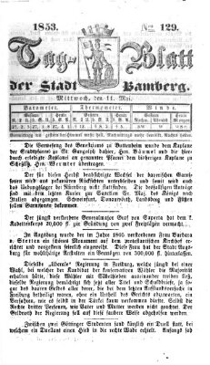 Tag-Blatt der Stadt Bamberg (Bamberger Tagblatt) Mittwoch 11. Mai 1853