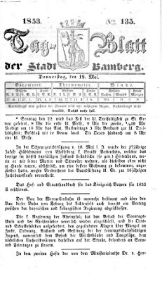 Tag-Blatt der Stadt Bamberg (Bamberger Tagblatt) Donnerstag 19. Mai 1853