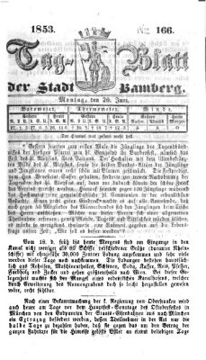 Tag-Blatt der Stadt Bamberg (Bamberger Tagblatt) Montag 20. Juni 1853