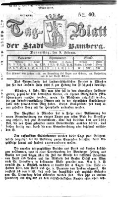 Tag-Blatt der Stadt Bamberg (Bamberger Tagblatt) Donnerstag 9. Februar 1854