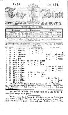 Tag-Blatt der Stadt Bamberg (Bamberger Tagblatt) Samstag 6. Mai 1854