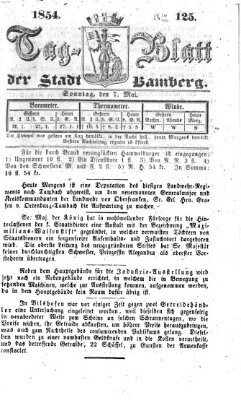 Tag-Blatt der Stadt Bamberg (Bamberger Tagblatt) Sonntag 7. Mai 1854