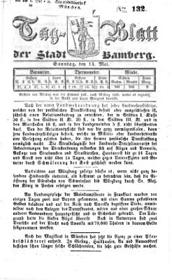 Tag-Blatt der Stadt Bamberg (Bamberger Tagblatt) Sonntag 14. Mai 1854