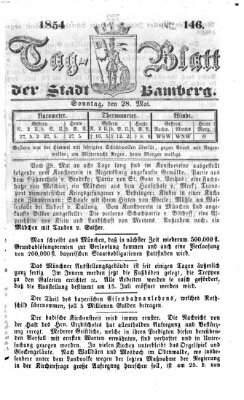 Tag-Blatt der Stadt Bamberg (Bamberger Tagblatt) Sonntag 28. Mai 1854