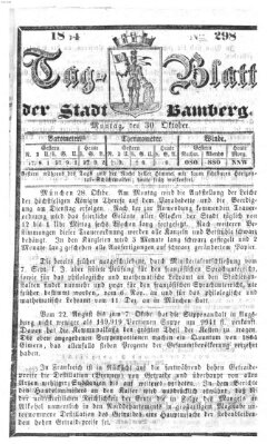 Tag-Blatt der Stadt Bamberg (Bamberger Tagblatt) Montag 30. Oktober 1854