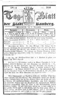 Tag-Blatt der Stadt Bamberg (Bamberger Tagblatt) Mittwoch 1. November 1854