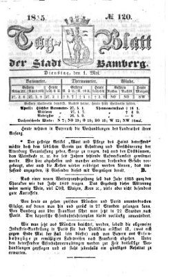 Tag-Blatt der Stadt Bamberg (Bamberger Tagblatt) Dienstag 1. Mai 1855