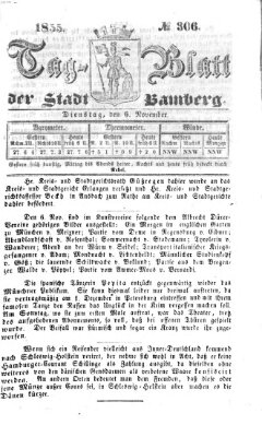 Tag-Blatt der Stadt Bamberg (Bamberger Tagblatt) Dienstag 6. November 1855