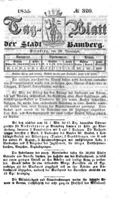 Tag-Blatt der Stadt Bamberg (Bamberger Tagblatt) Dienstag 20. November 1855