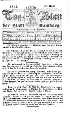 Tag-Blatt der Stadt Bamberg (Bamberger Tagblatt) Donnerstag 6. Dezember 1855