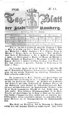 Tag-Blatt der Stadt Bamberg (Bamberger Tagblatt) Freitag 11. Januar 1856