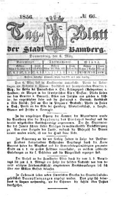 Tag-Blatt der Stadt Bamberg (Bamberger Tagblatt) Donnerstag 6. März 1856