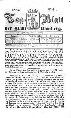 Tag-Blatt der Stadt Bamberg (Bamberger Tagblatt) Freitag 7. März 1856