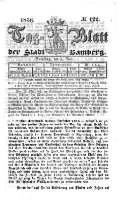 Tag-Blatt der Stadt Bamberg (Bamberger Tagblatt) Samstag 3. Mai 1856