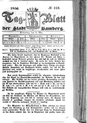 Tag-Blatt der Stadt Bamberg (Bamberger Tagblatt) Sonntag 4. Mai 1856