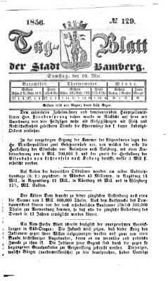 Tag-Blatt der Stadt Bamberg (Bamberger Tagblatt) Samstag 10. Mai 1856