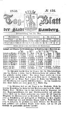 Tag-Blatt der Stadt Bamberg (Bamberger Tagblatt) Donnerstag 15. Mai 1856