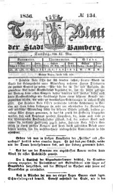 Tag-Blatt der Stadt Bamberg (Bamberger Tagblatt) Samstag 17. Mai 1856