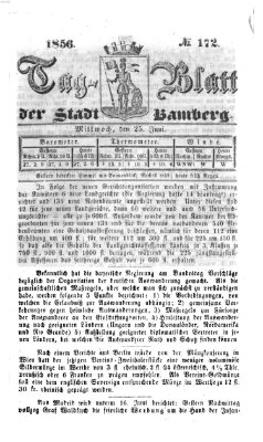 Tag-Blatt der Stadt Bamberg (Bamberger Tagblatt) Mittwoch 25. Juni 1856