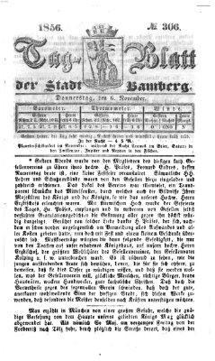 Tag-Blatt der Stadt Bamberg (Bamberger Tagblatt) Donnerstag 6. November 1856