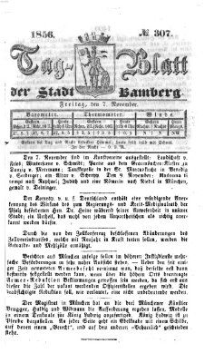 Tag-Blatt der Stadt Bamberg (Bamberger Tagblatt) Freitag 7. November 1856
