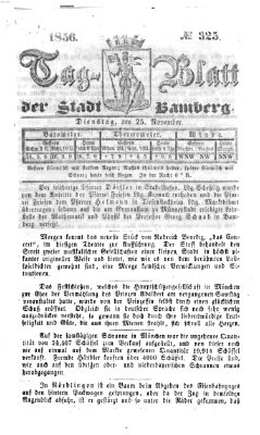 Tag-Blatt der Stadt Bamberg (Bamberger Tagblatt) Dienstag 25. November 1856