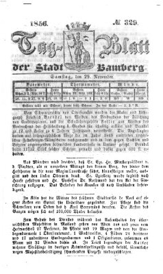 Tag-Blatt der Stadt Bamberg (Bamberger Tagblatt) Samstag 29. November 1856