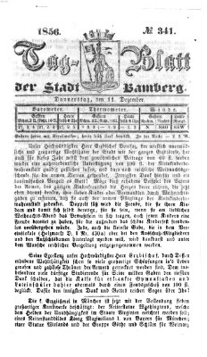 Tag-Blatt der Stadt Bamberg (Bamberger Tagblatt) Donnerstag 11. Dezember 1856