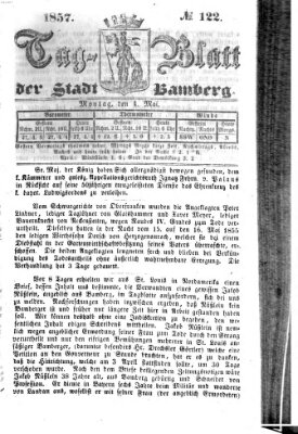 Tag-Blatt der Stadt Bamberg (Bamberger Tagblatt) Montag 4. Mai 1857