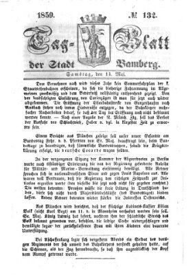 Tag-Blatt der Stadt Bamberg (Bamberger Tagblatt) Samstag 14. Mai 1859