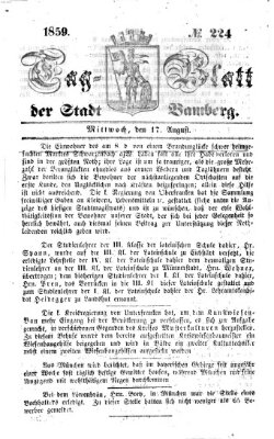 Tag-Blatt der Stadt Bamberg (Bamberger Tagblatt) Mittwoch 17. August 1859