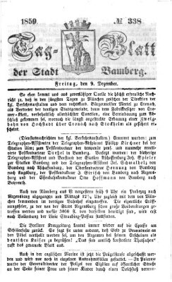 Tag-Blatt der Stadt Bamberg (Bamberger Tagblatt) Freitag 9. Dezember 1859