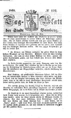 Tag-Blatt der Stadt Bamberg (Bamberger Tagblatt) Sonntag 13. Mai 1860