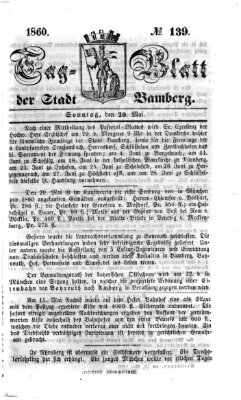 Tag-Blatt der Stadt Bamberg (Bamberger Tagblatt) Sonntag 20. Mai 1860