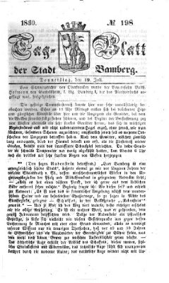 Tag-Blatt der Stadt Bamberg (Bamberger Tagblatt) Donnerstag 19. Juli 1860