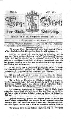 Tag-Blatt der Stadt Bamberg (Bamberger Tagblatt) Sonntag 20. Januar 1861